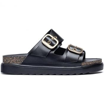 Sandalias de Piel Tunez 130 negro Yokono