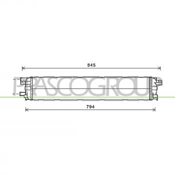 Radiador de refrigeración del motor PRASCO AD024R017
