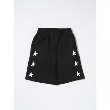 Golden Goose Kids Black Cotton Blend Shorts Size 10