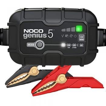 NOCO GENIUS5EU, 5A Cargador de Batería Automático Inteligente Portátil de 6V y 12V, Mantenedor de