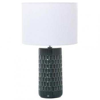 Lámpara de mesa Alexandra House Living Multicolor Celeste Cerámica 40 W 25 x 42 x 25 cm