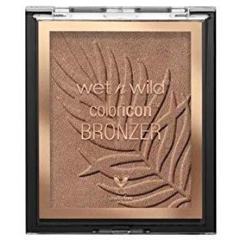 Wet n Wild - Color Icon Bronzer - Polvo Bronceador de Larga Duración - Tono Bronceado Natural en el Rostro, en Cuello y Pecho - Fórmula Enriquecida con Gel - Vegano - Sunset Striptease - 1 Unidad