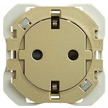 Base de enchufe Simon 270 Clean Schuko Bronce 2 módulos 16A
