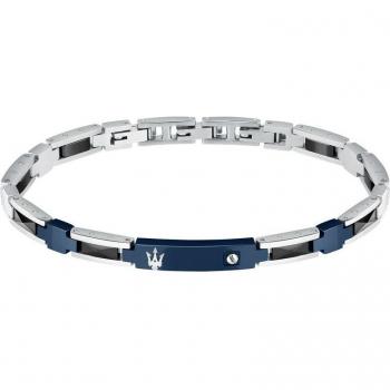 Pulsera Maserati Varis de Acero Plateada