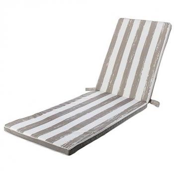 Cojín para Tumbona 190 x 55 x 4 cm Gris