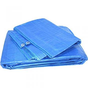 Toldo de Protección Impermeable Azul 3x5 m Polietileno 90 g/m2