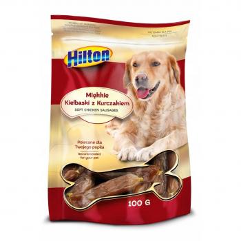 Hilton Snack para Perros Miękkie Kiełbaski z Kurczakiem - 100 g