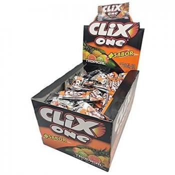 CLIX ONE TROPICAL - Chicle sin azúcar - Caja de 200 unidades
