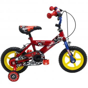 Sonic Kap Pow - Bicicleta para niño, tamaño 12, color rojo / azul