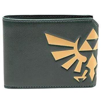 Bioworld NINTENDO Legend of Zelda Hyrule Royal Crest Bi-Fold Wallet Monedero, 17 cm, Verde