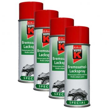 4 x kwasny 233 074 Auto de K Special de sillín de freno Laca aerosol rojo 400 ml