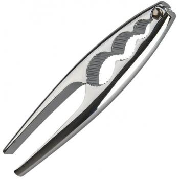 Cascanueces de Gran Tamaño Fackelmann, Rompe Nueces y Marisco, 17 cm, Color Plateado, 1 ud