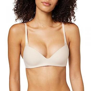 Sujetador Push-Up Sin Aros Seductive Comfort Microfibra Sostenible Beige 80C