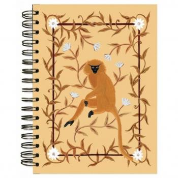 Libreta A5 Tapa Dura Brianda Langur Dorado