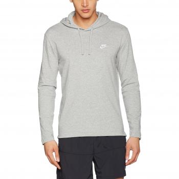 Nike M Nsw Club Po Jsy Sudadera con Capucha, Hombre, Gris