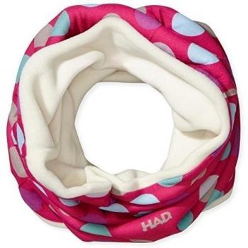 Pañuelo HAD Head Accessoires Reversible, Polka Pink Fleece/Ecru