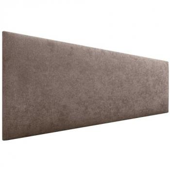 Cabecero Tapizado de Polipiel o Tela AQUALINE Liso Marrón 135x50cm para Camas 120/135/140