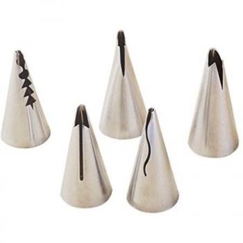 5pcs Boquillas de Tuberías Torta Flor Tulipán Herramientas Decoración Guinda