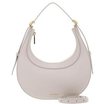 Coccinelle Whisper Hobo Bag - Cream - Unisize - Women's Grain Leather Shoulder Bag