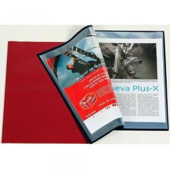 Carpeta con fundas Iberplus PVC tapa flexible cuarto 20 fundas