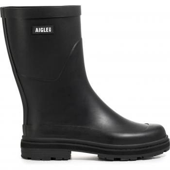 Aigle Women's Mid Rain Black Ankle Boots