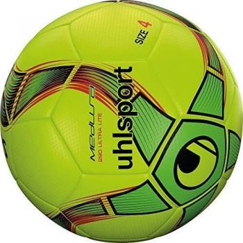 uhlsport Medusa ANTEO 290 Ultra Lite Balón fútbol, Juventud Unisex, Fluo Yellow/Fluo Green/Black, 4