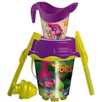 Cubo Playa Trolls Molde regadera Surtido