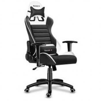 Silla Gaming Gembird Scorpion 05, Negra y Amarilla, Sillón de Tela con Acabados en Eco-Cuero Amarillo, Soporta Hasta 136kg, Reclinable hasta 160°