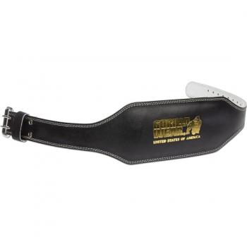Gorilla Wear Padded Leather Lifting Belt 6 S/M