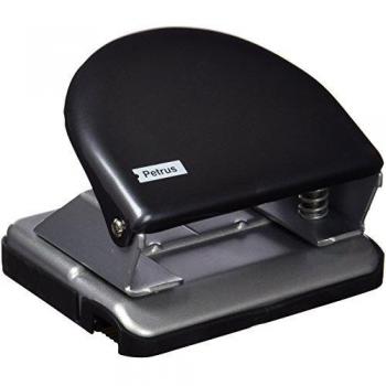 PETRUS 337610 - Taladro de oficina 2 agujeros gama Clásica modelo 52 color gris oscuro/plata