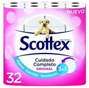 Scottex Original Papel Higiénico Seco 32 rollos