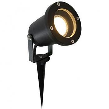 Foco de Suelo Steinhauer Nova 1502ZW - Lámpara de Exterior IP54 - GU10 - 2700K - Negro - Aluminio