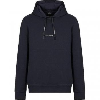 Armani Exchange Men's Essential Black Hoodie with Logo - Size XXL