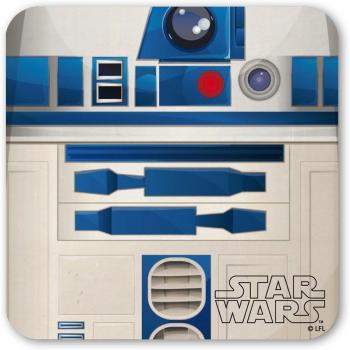 Logoshirt - Guerra de Las Galaxias Posavasos - Star Wars Coaster - R2-D2 - Coloreado - Diseño Original con Licencia