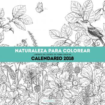 Calendario Naturaleza para colorear 2018 - Aa. Vv.