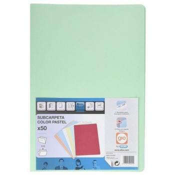 Carpeta Elba 400040670 de Cartón Verde Folio