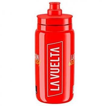 ELITE BIDON Fly Vuelta Rojo 550 ml, Adultos Unisex, Multicolor (Multicolor), Talla Única