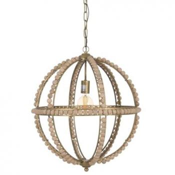Lámpara de Techo Natural Metal madera de roble 220-240 V 54 x 54 x 54 cm