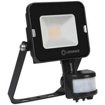 Proyector LED Compacto Negro 10W 1000lm IP65 con Sensor de Movimiento y Luz - Blanco Frío
