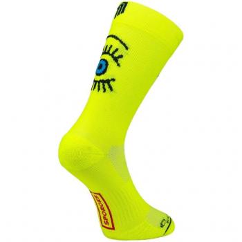 Sporcks Eye Yellow Football Socks, Size S