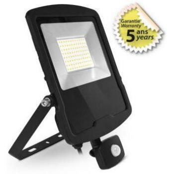 Proyector LED 70W con sensor ajustable, 8400lm, 110°, IP65/44, IK06 - Blanco Neutro 4000K