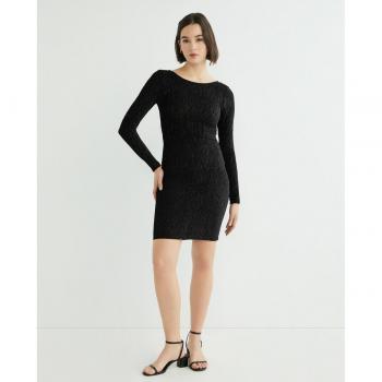 Noisy May - Vestido al cuerpo brilloso con acabado brillante, ajuste ceñido, tirantes finos y diseño elegante