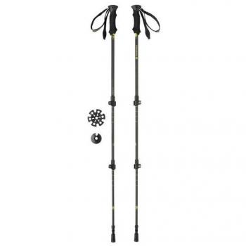 Bastones de trekking Ferrino Kailash 135 cm negro amarillo (par)