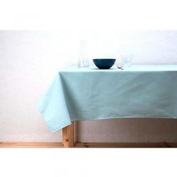 BOHEME Mantel Liso Color Agua Marina Antimanchas 140x240 cm