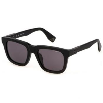 Police Shiny Black Smoke Sunglasses CAT3 Unisex 52MM