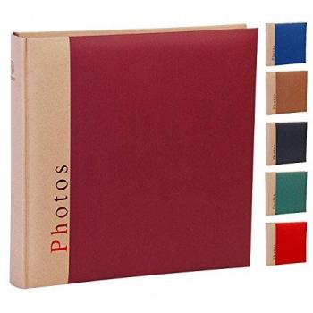 Henzo álbum Chapter – para hasta 400 fotos 10 x 15 – 30 x 30 cm heimtexland – 100 páginas – Selección de color rojo, azul, negro, marrón, verde o rojo oscuro