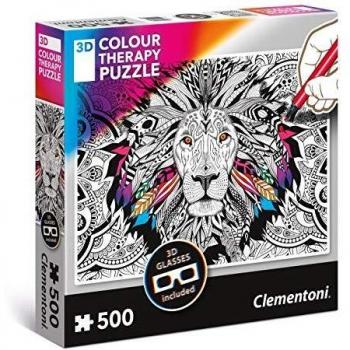 Clementoni- Puzle (500 piezas), diseño de león (35051) , color/modelo surtido
