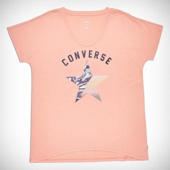 CONVERSE GRADIENT STAR FILL FEMME TEE - Camiseta, Mujer, Naranja