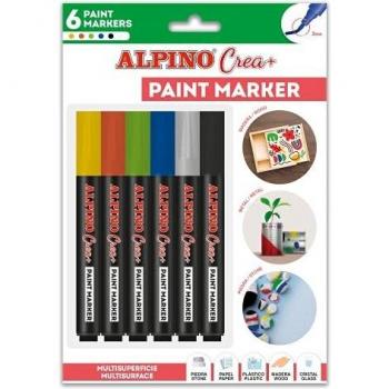 PAINT MARKERS 6 COLORES BASICOS