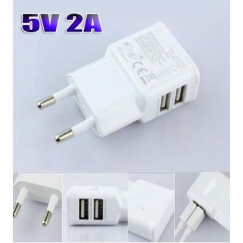 Cargador Universal USB 5V 2A con 2 Puertos